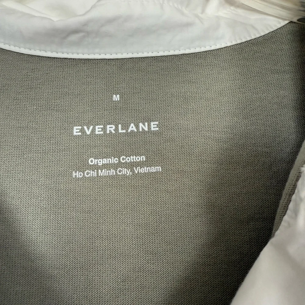 Everlane Sage Green Collared Shirt Dress size medium - Picture 8 of 11